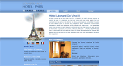 Desktop Screenshot of hotel-leonard-de-vinci.com