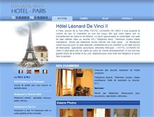 Tablet Screenshot of hotel-leonard-de-vinci.com